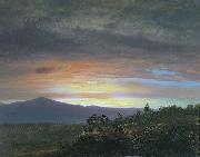 Frederic Edwin Church Twilight, Mount Ktaadn oil on canvas